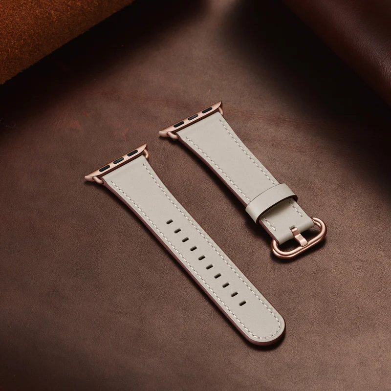 Ремешок для браслета из натуральной кожи Apple Watch Band 3 2 1 Iwatch Series 42 мм 38 ультратонкий