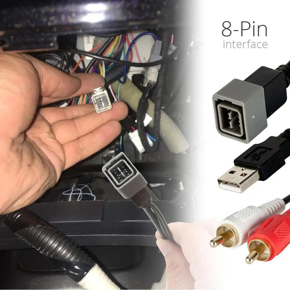 USB адаптер для автомобильного радио usb порт кабель удерживания входного сигнала