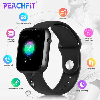 

PEACHFIT AW5 Smart Watch Heart Rate Monitor Blood Pressure Fitness Bracelet Watch Women Men Smartwatch PK B57 P80 P70 IWO 8 9