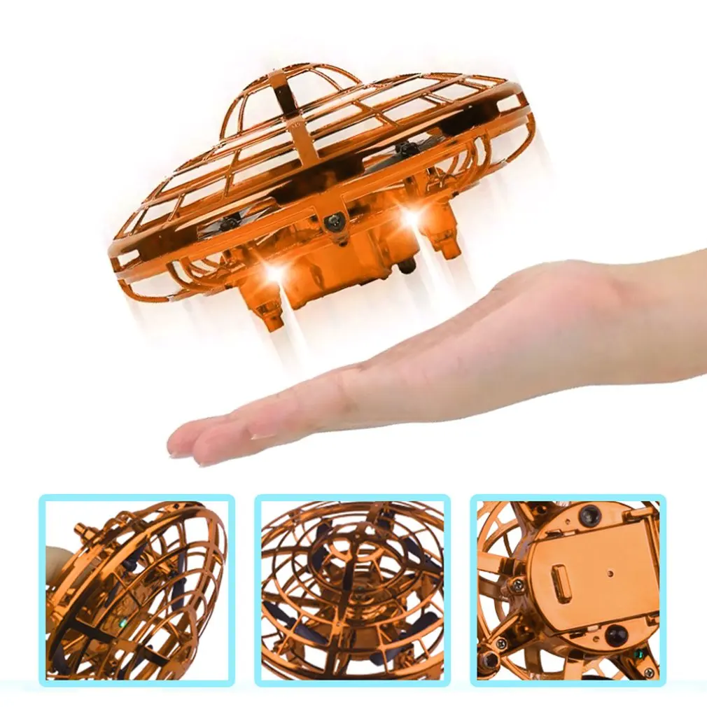 Drones For Kids Flying Toys Hand Operated Self Flying Drone For Beginner With Obstacle Avoidance Auto Hover Flying Ball