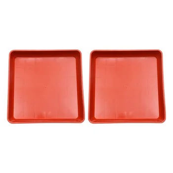 

2pcs Movable Plant Pot Square Base Delicate Durable Useful Garden Tool Flowerpot Tray Succulent Flower Planting Supply