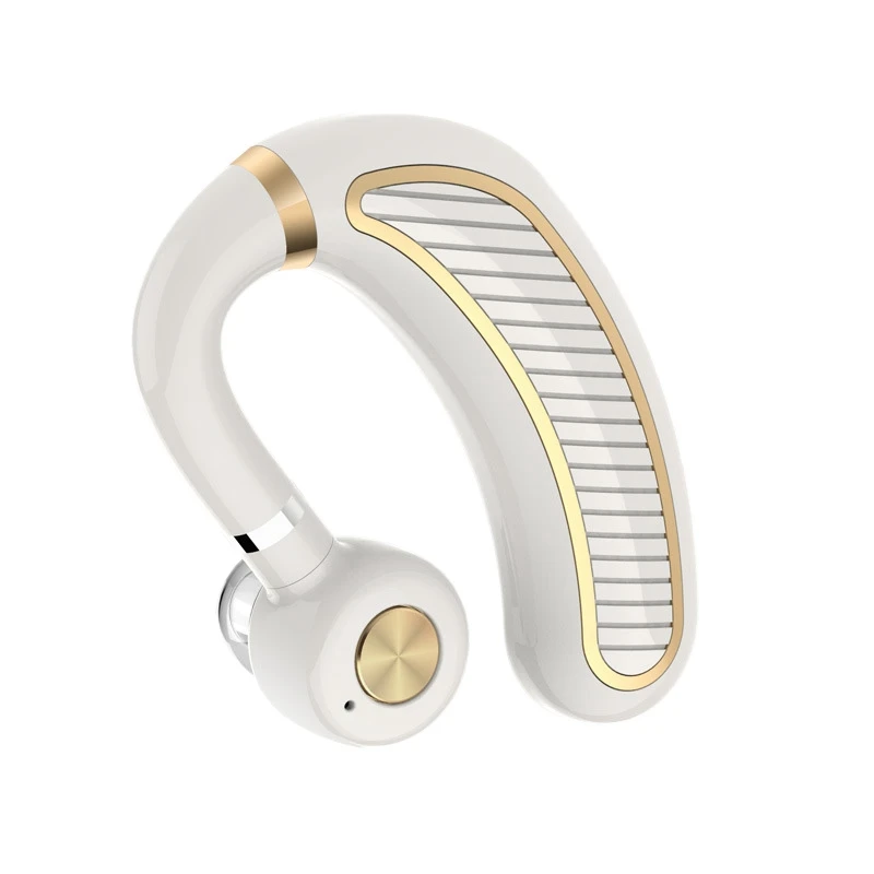 K21 Bluetooth Headphones 5 0 Vehicle Mounted Ear Mounted Super Long Standby Auto Broadcast Number White 