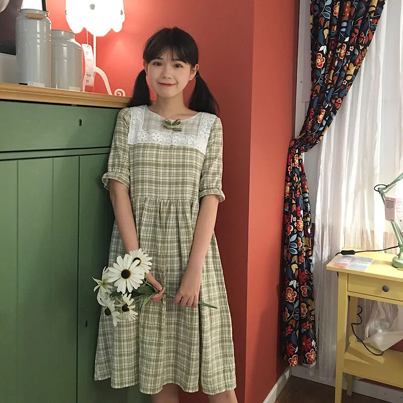 Летнее платье в стиле сладкой Лолиты кантри свежее викторианском для девочек