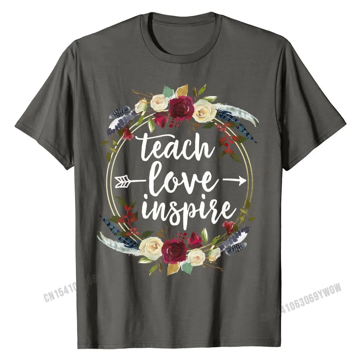 Научите любовь Inspire учитель преподавания удовлетворение день недели футболка