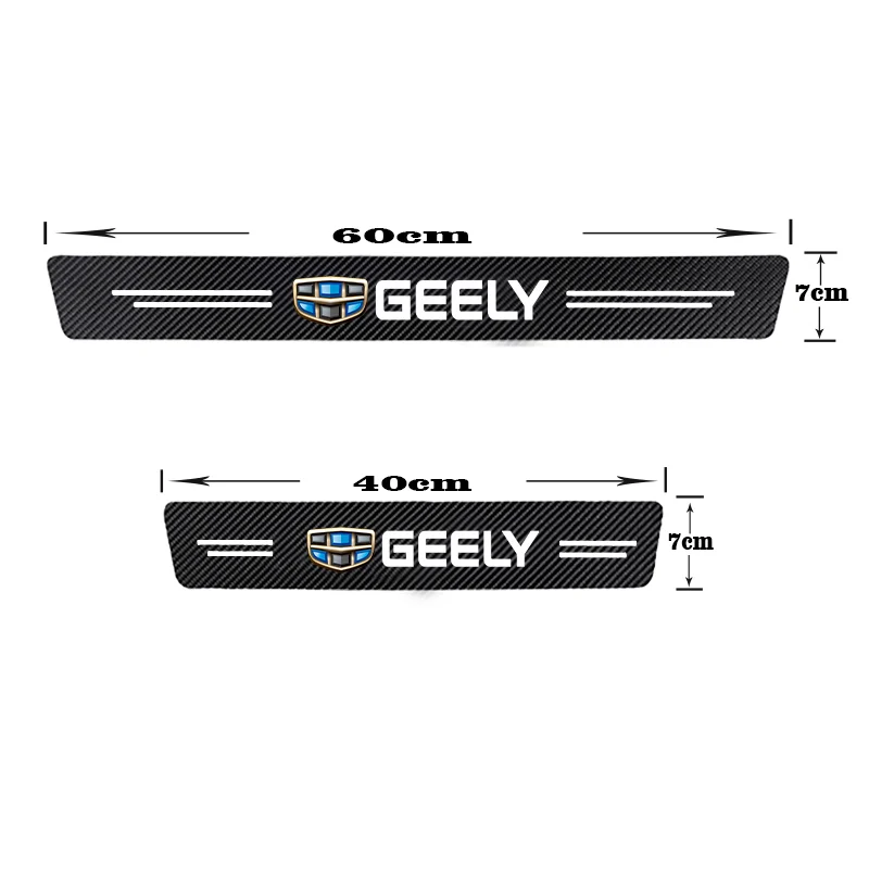 Premium Car Door Sill Cover Vinyl Stickers - Anti-Wear & Scratch Trim Strip Accessories