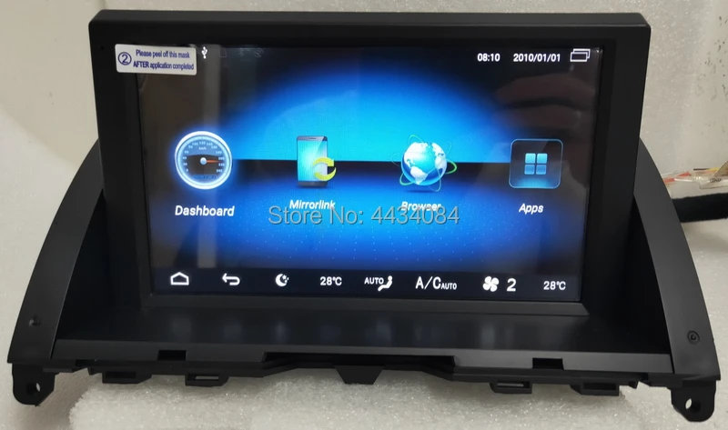 Ouchuangbo Автомагнитола с gps стерео для MB Benz C180 C220 C200 C300 C350 2008 2011 8 ядрами 4G 4 + 64 android 10