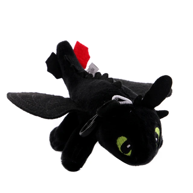 20cm How To Train Your Dragon 3 Anime Cartoon Black/white Toothless Night Fury Peripheral Plush Dolls Toys Kids Birthday Gift