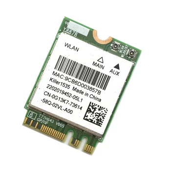 

Killer 1535ac Network Card Bluetooth 4.1 For ALIENWARE 17 R3 WIFI card