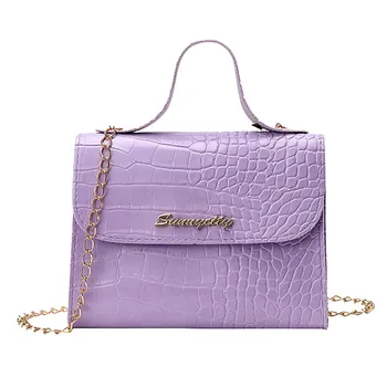 

2020 Summer Women Shoulder Bag Chain Messager Crossbody Bag Tide Mini Small Package PU Leather Sweet Lady Mobile Phone Bag