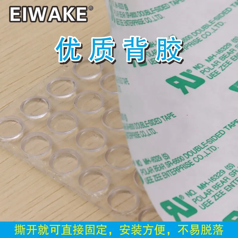 12mm x 4mm alto transparente borracha de pe absorve choque 05