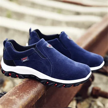 

2020 new men's casual shoes Outdoor Hiking Shoes For Men Suede Breathable Trekking Sneakers Mountain Boots Anti-Slippery Sneaker