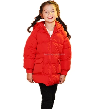 

Toddler Girl Winter Clothes New Girl Hooded Warm Long Down Cotton Jackets Coat Baby Girl Jackets Kids Outerwear Children Clothes
