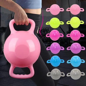 

Women Workout Fitness Training Anti Pilates Portable Flexible Double Handle Yoga Dumbbell Water Injection Kettle Bell Massage