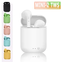 Mini-2 TWS bezprzewodowe słuchawki Bluetooth 5.0 słuchawki douszne TWS Stereo Mini słuchawki douszne z mikrofonem do iPhone Xiaomi itp