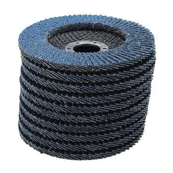 

10Pcs 4.5 Inch 115mm Sanding Discs Premium Zirconia Flap Disc Grinding Wheel 40-120 Grit Angle Grinder Disc