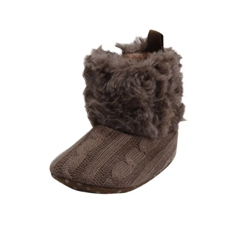 Для новорожденных зимние сапоги Первые ходоки Модная одежда для детей, Детская мода обувь для девочек меховые зимние супер теплые Prewalkers