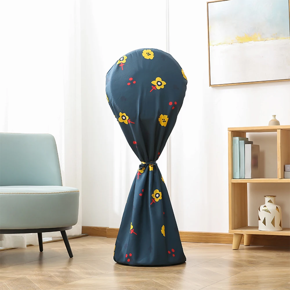Electric Fan Cover Dustproof Round Standing Fans Mesh Shield Protector Bag Damp-Proof Pedestal Floor Fan Anti-Dust Cover