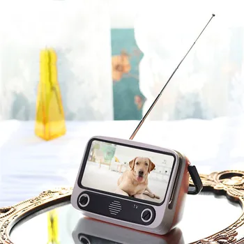 

Portable Speaker Retro Bluetooth Speaker / Portable TV Phone Holder Mobile TV Wireless Speaker