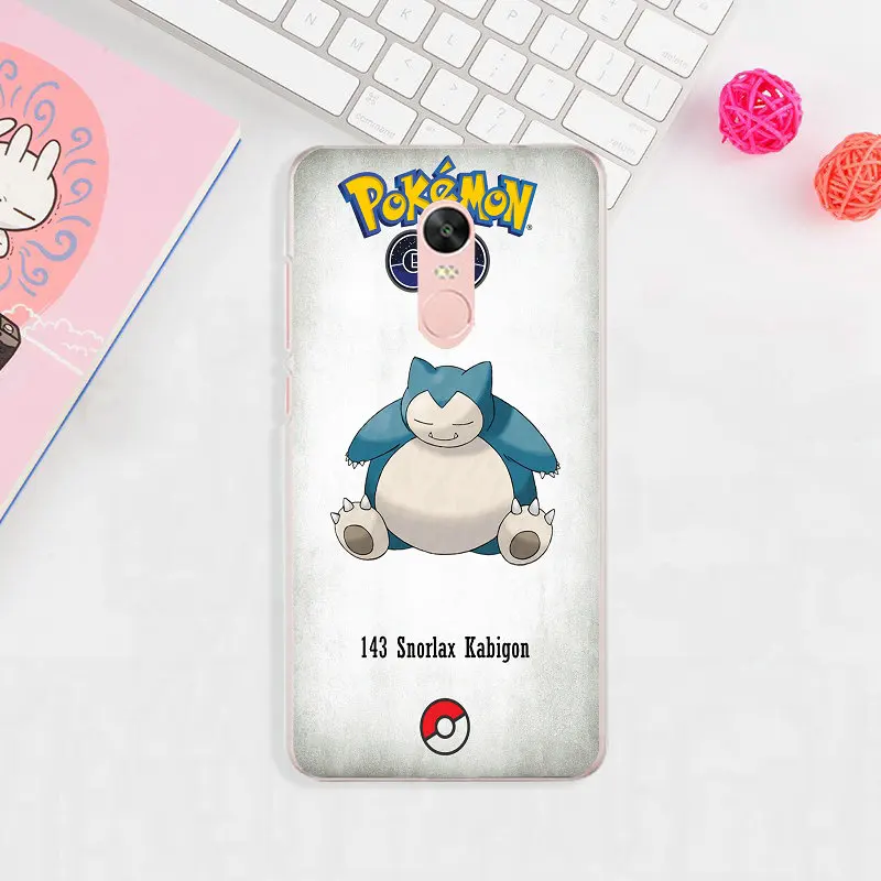 image 6 Силиконовый чехол для телефона из мягкого ТПУ с рисунком Чехлы для Xiaomi Redmi Mi Note 2 3 3S 4X 4A 5 6 5 5S 5A 6 8 A1 Pro Plus мультфильм Snorlax Покемоны - Цвет: image 6