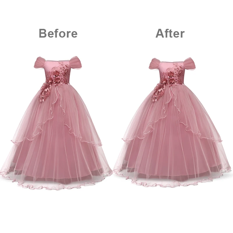 Детское свадебное платье для девочек; торжественное длинное платье для первого причастия; кружевное платье принцессы с аппликацией; платье для выпускного вечера для девочек 6-14 лет