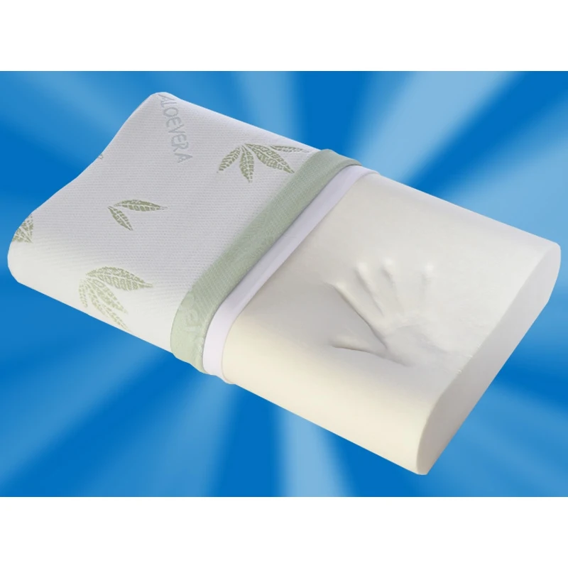 Анатомическая подушка OrtoSleep Aloe Vera L, 58х37 см, валики 10/12 см