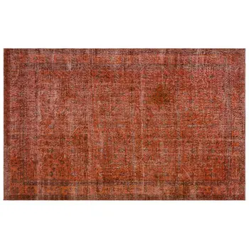 

Handmade Orange Vintage Overdyed Turkish Area Rug 205x322 Cm-6'9''X10'7''
