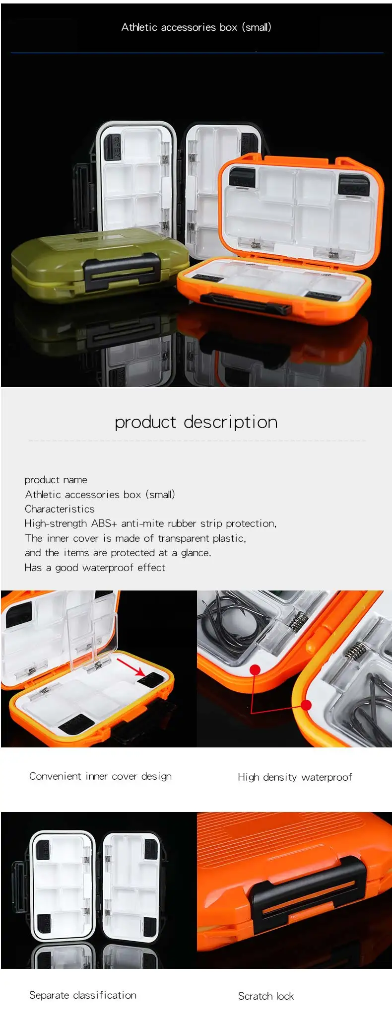 North pirate fishing gear fishing waterproof accessories box road box box tool box storage box hook storage box