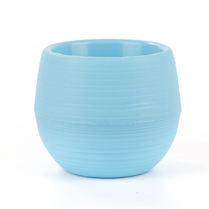 

Mini Colorful Round Plastic Plant Flower Pot Home Decor Planter Garden Pots For Flowers Office Desk Flower Pots Decorative