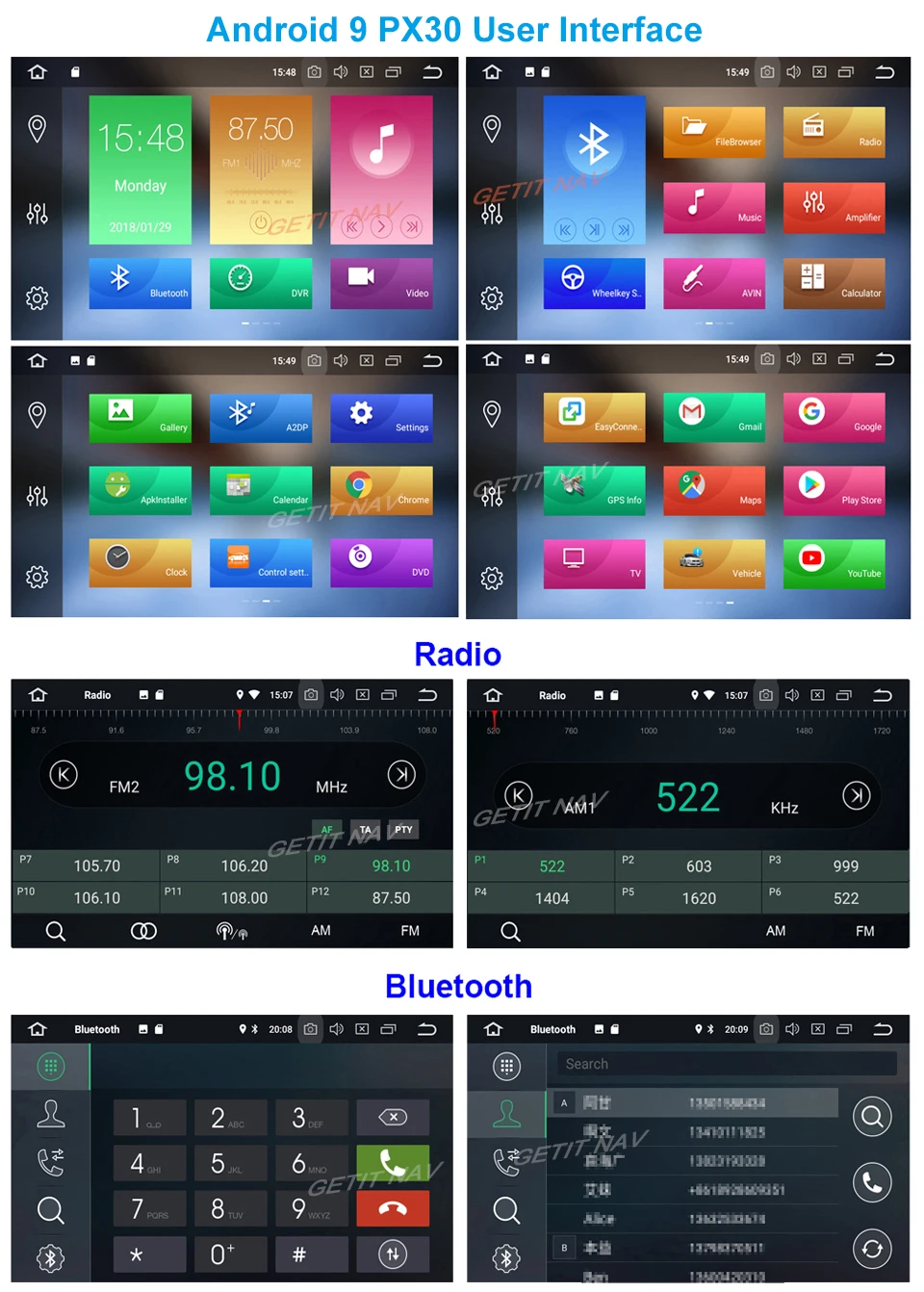 Top PX6 Car DVD Stereo Multimedia Radio Android 9 for Renault Megane 2 2003-2008 16