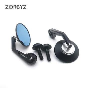 

ZORBYZ Motorcycle 1Pair CNC aluminum Round Handlebar end Side Mirror 12mm Bolt-on For BMW R nineT Scrambler Urban F800R HP4