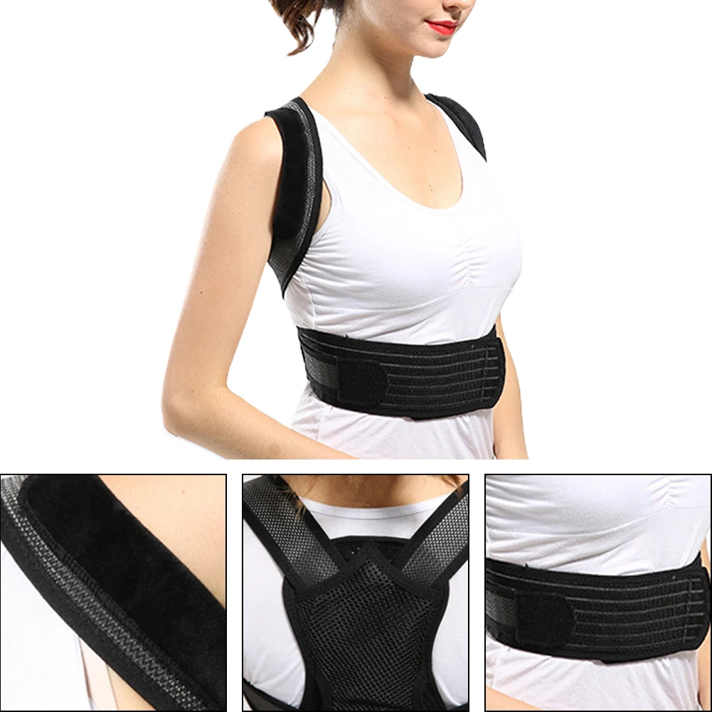 Unisex Posture Corrector Belt Belt Home Orthosis Adjustable Corset Clavicle Lumbar Support Shoulder Back Brace Adult Straight