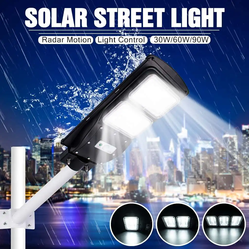 

20W LED Solar Powered Wall Street Light PIR Motion Outdoor Garden Lamp White Lighting for Outdoor wall or pole in Plaza