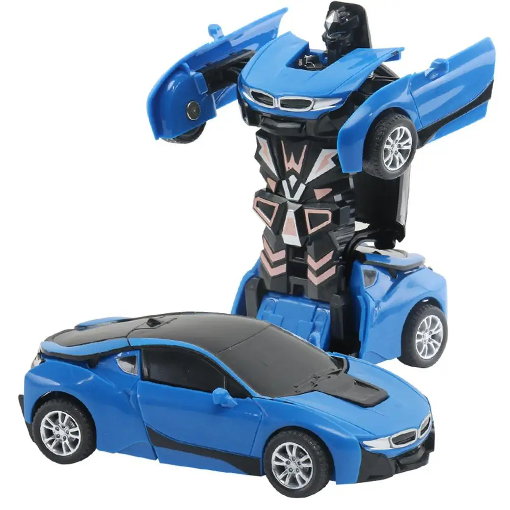 GloryStar One button Deformation Toy Child Inertial Impact Car Robot 4