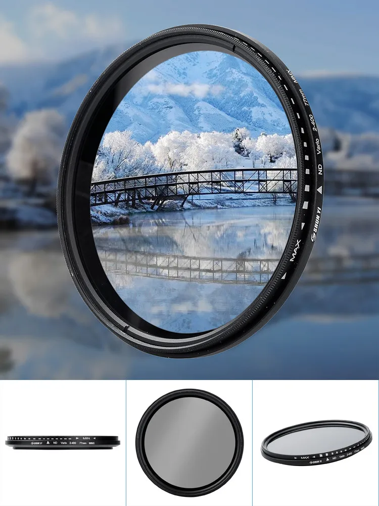 Ouhaobin(Ouhaobin) Hot selling Camera Filter Glass Slim ND2-400 Neutral Density Fader Variable ND Adjustable 77mm 20JUL 4 | Электроника