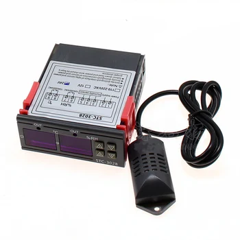 

Digital Thermostat Hygrostat Temperature Humidity Controller Regulator Heating Cooling Control Switch 12V 24V 220V