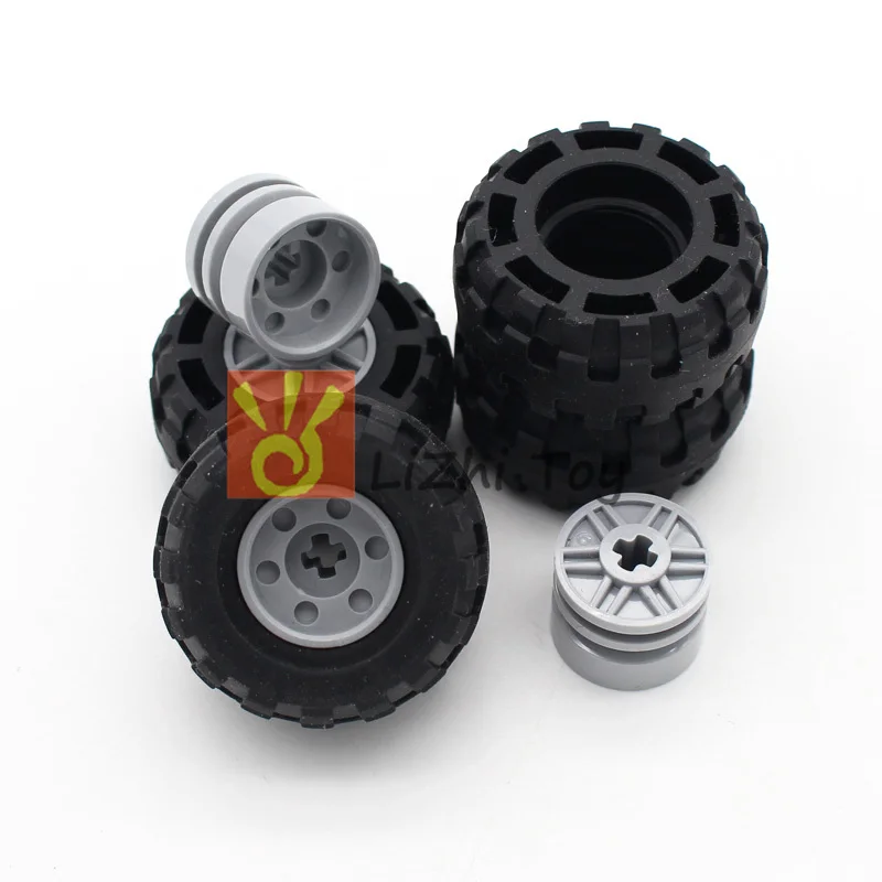 Детали конструктора Technic 55892 + 56891 колесная шина 37 x 18R развивающие игрушки техника