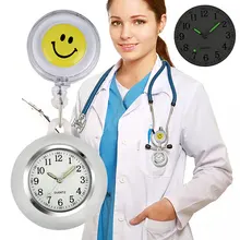 

Smile White Doctor Pocket Watch Mask Belt Suit Quartz Nurse Clock Comfortable Mask Head Belts Gift Set for Doctors Friends