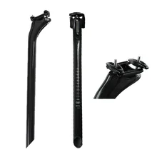 Подседельная труба для горного велосипеда, 27,2 алюминиевый сплав, углеродное волокно, велосипедное седло, подседельная труба, Черное Матовое нескользящее сиденье P