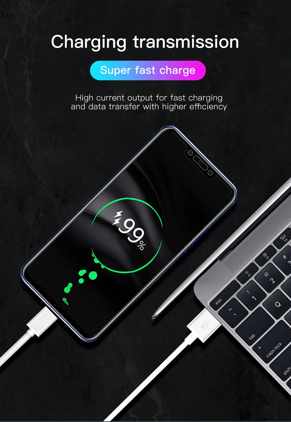 !ACCEZZ 5A USB Type C Fast Charging Cable For Huawei P30 P20 Mate 20 Pro SamSung S10 For Xiaomi Mi9 Mix 3 Quick Charge Data Cord (9)