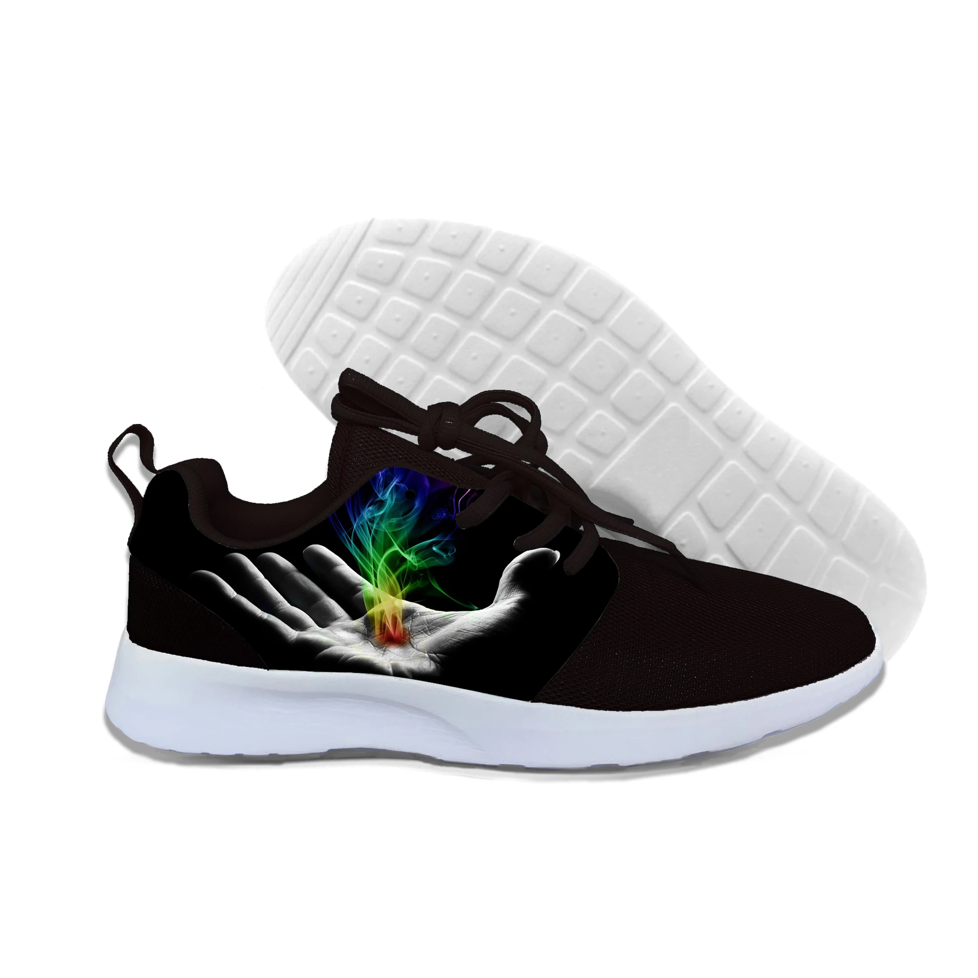 

2019 New Fashion Phantom Letter Hand Print Sneakers Women Summer Unisex Lightweight Shoes