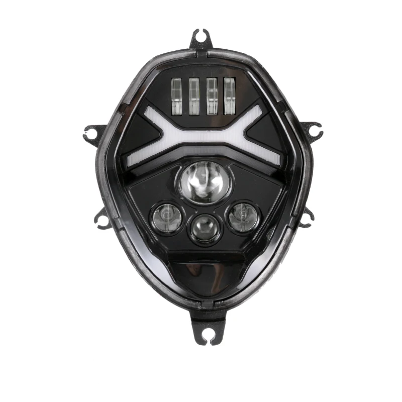 Emark approved Black LED Headlight HeadLamp wirh