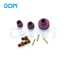 12 Pyrex Стекло чашки комплект Stubby корпус цанги и газовой линзы TIG сварочный фонарь для WP-9/20/25 Mayitr аксессуары для сварки и резки