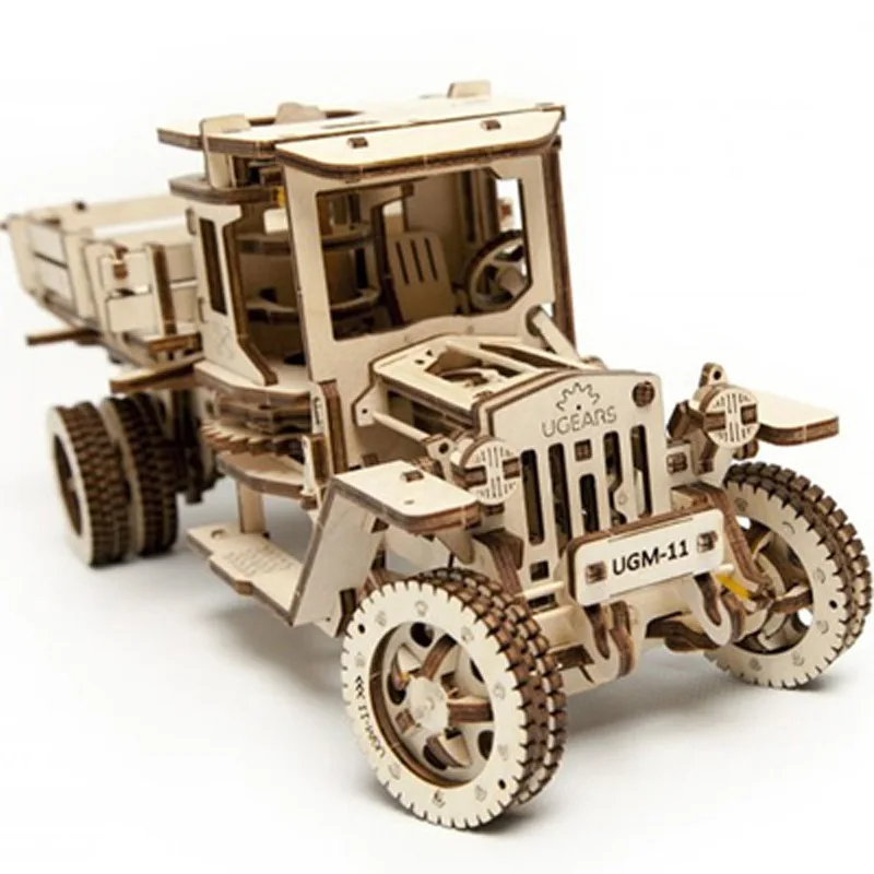 

UGEARS Ukraine Wood Machinery Drive Model Mobile Assembled Toys Creative Gift Truck