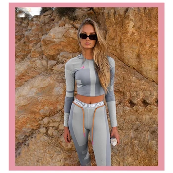 

Print Letter Fitness Pants and Top Two Piece Sets 2020 Tracksuit One Piece Summer Sweatpanst Joggers Plus Size Women Clothing