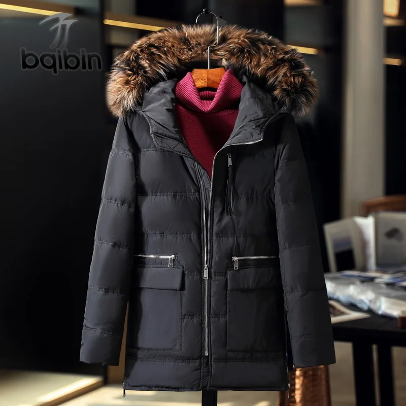 

2019 Winter Jacket Men Coat Duck Down Jacket With Fur Hood Removable Parka Men Coat Masculine Jacket Plus Size 3XL