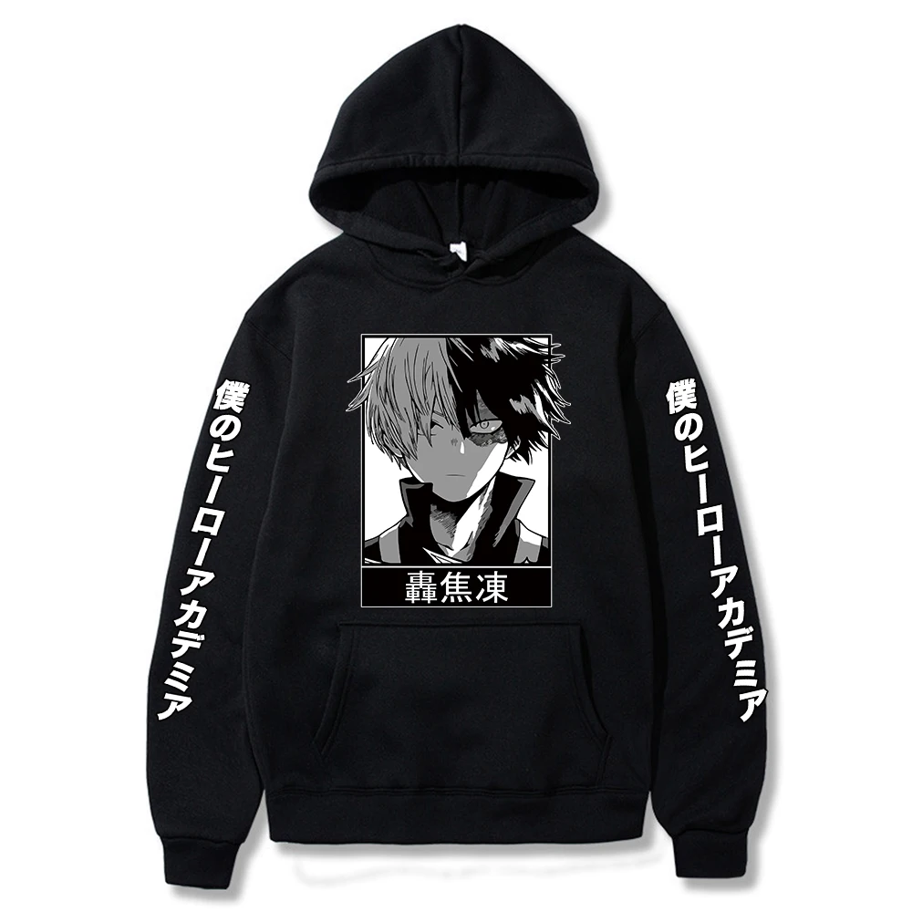 Sudadera con capucha de My Hero Academia, suéter de Shoto Todoroki, Boku No Hero Academia, Tops