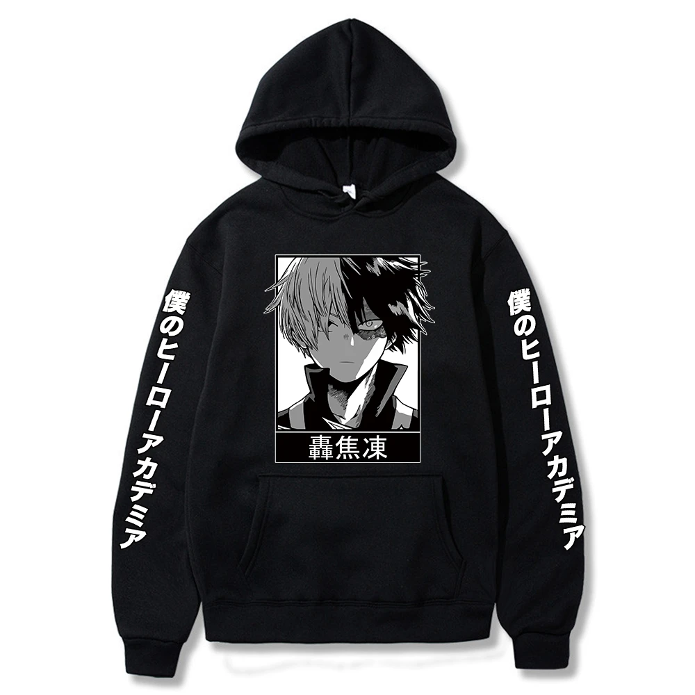 pink hoodie mens Anime My Hero Academia Hoodie Shoto Todoroki Pullover Sweatshirts Boku No Hero Academia Sweatshirt Hoodies Tops mens designer hoodies