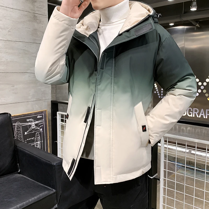 Nueva chaqueta de invierno para hombre de moda cólida Parka gruesa de sólido, повседневная куртка для мужчин