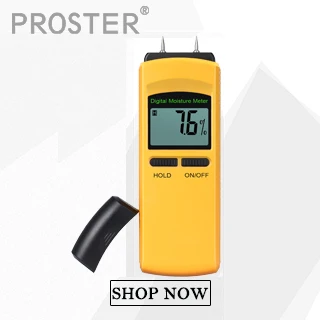 Damp Digital Wood Moisture Meter Portable Wood Moisture Meter with Large LCD Display for Detecting Firewood Leaks Moisture and Cement Mortar 