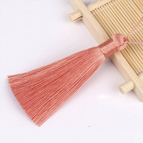 8cm Silk Tassel Pendant Accessories for Jewelry Making Satin Tassel Fringe Trim DIY Earrings Handmade Crafts Findings